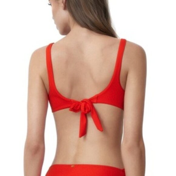 NWT PQ SWIM Drew Knot Tie Halter Top Sz 14 Calypso - Picture 3 of 7